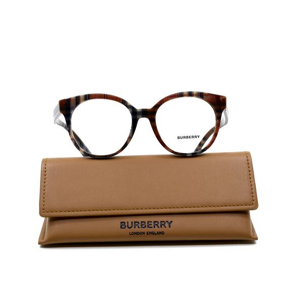NEW BURBERRY BE2356F JACQUELINE CHECK BROWN AUTHENTIC EYEGLASSES FRAME - Picture 5 of 11